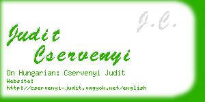 judit cservenyi business card